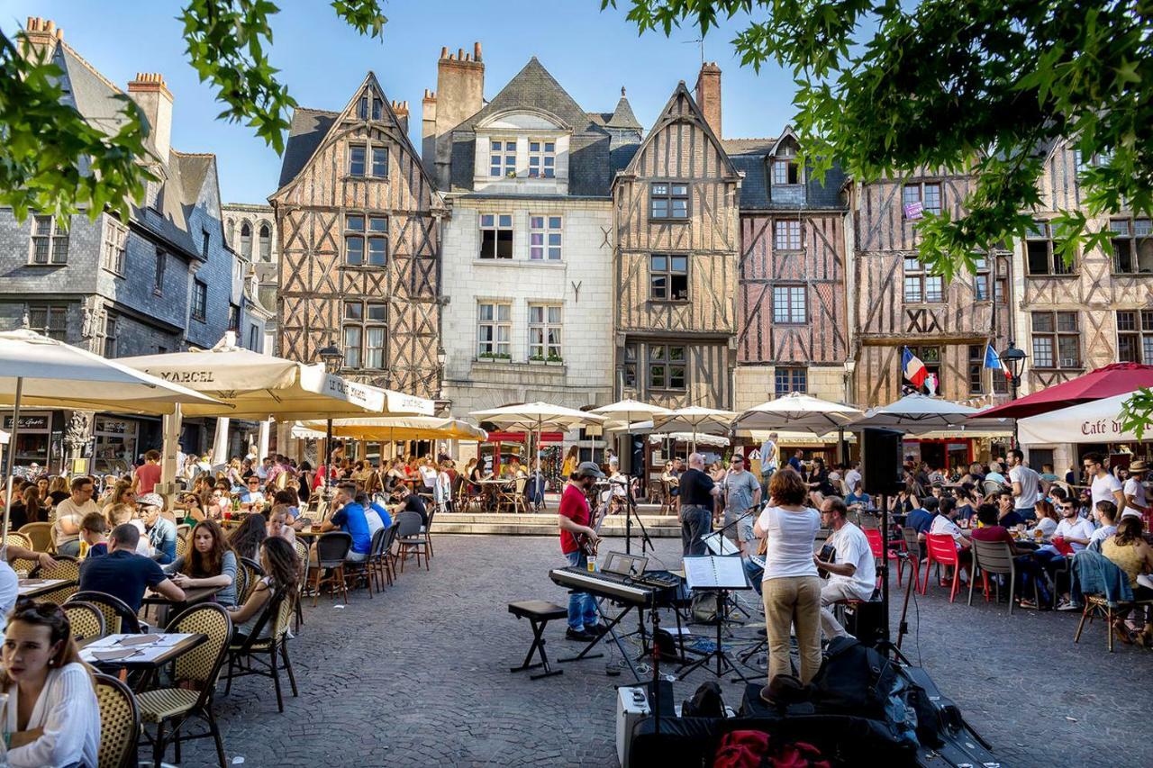 Charmant Logement Avec Parking#Tours Les Halles Exterior foto
